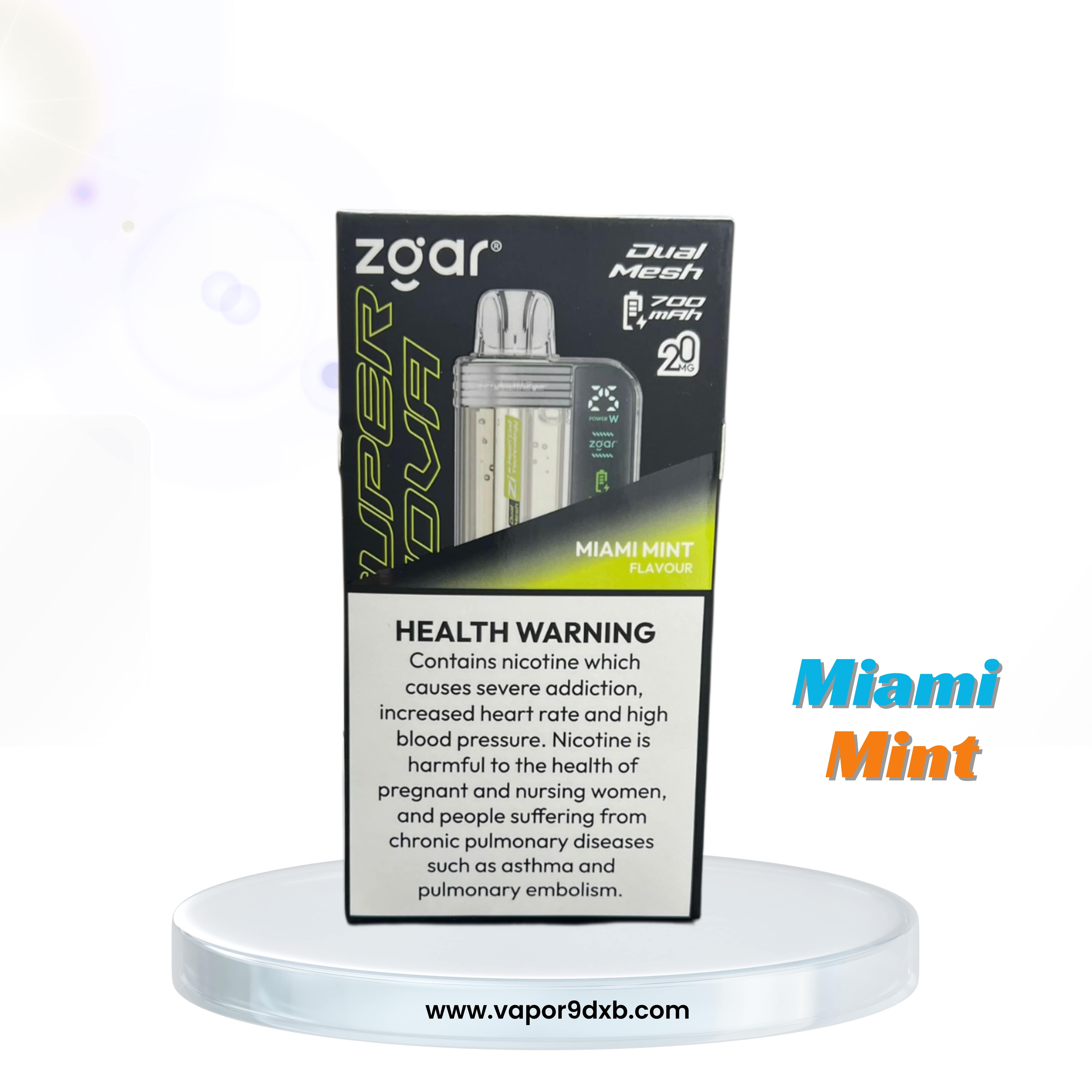 ZGAR Supernova 30000 Puffs 2% (20mg) 18ml Disposable Vape | Buy in Dubai flavor image