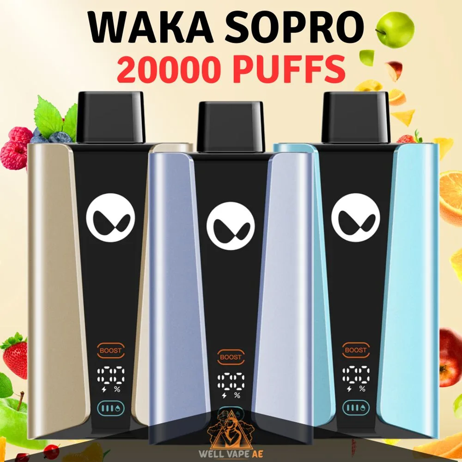 Buy Waka SoPro 20000 Puffs Disposable Vape – 50mg Nicotine Dubai UAE