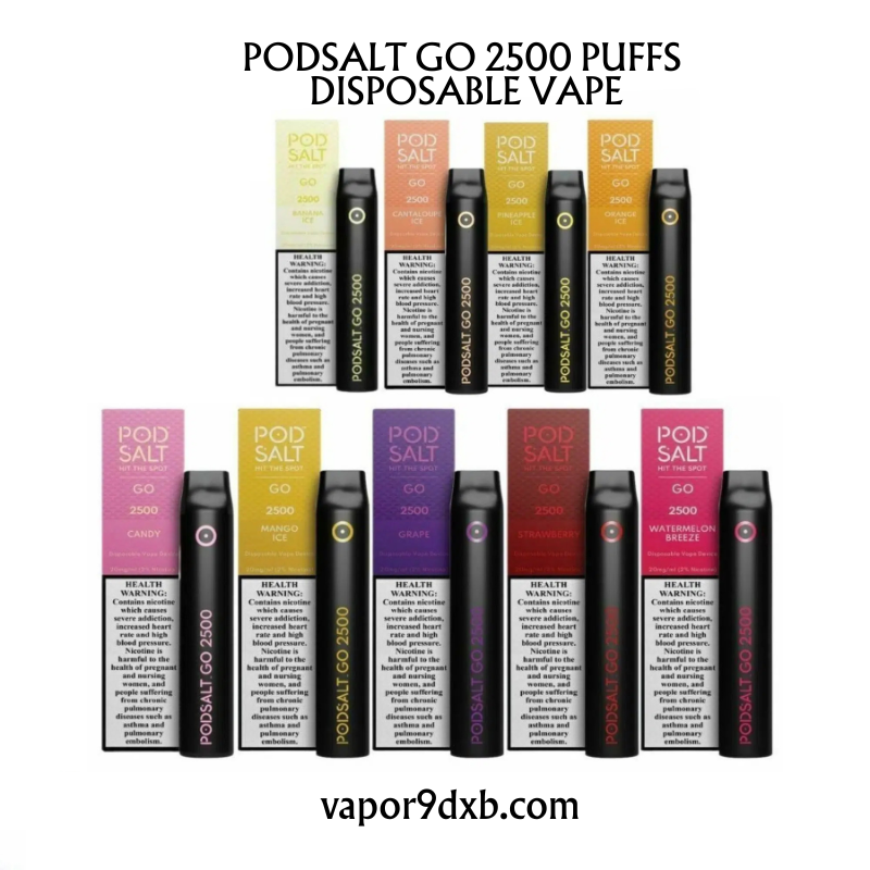 Pod Solt Go 2500 Puffs Disposable Vape – Dubai UAE