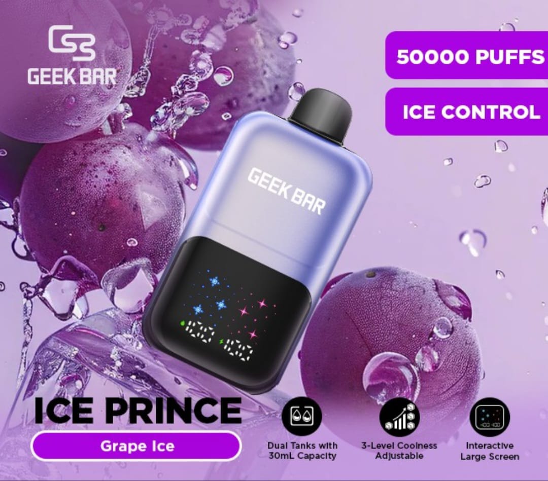 Geek Bar Ice Prince 50,000 Puffs Disposable Vape 50mg in Dubai UAE flavor image