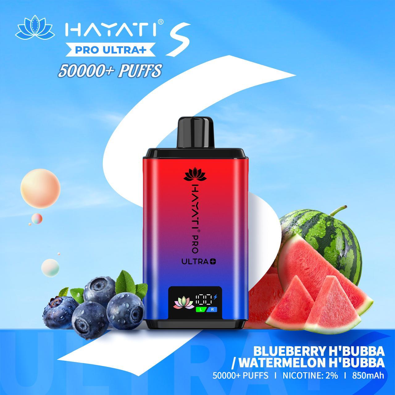 Hayati Pro Ultra+ 50000 Puffs Disposable Vape 50mg in Dubai UAE flavor image