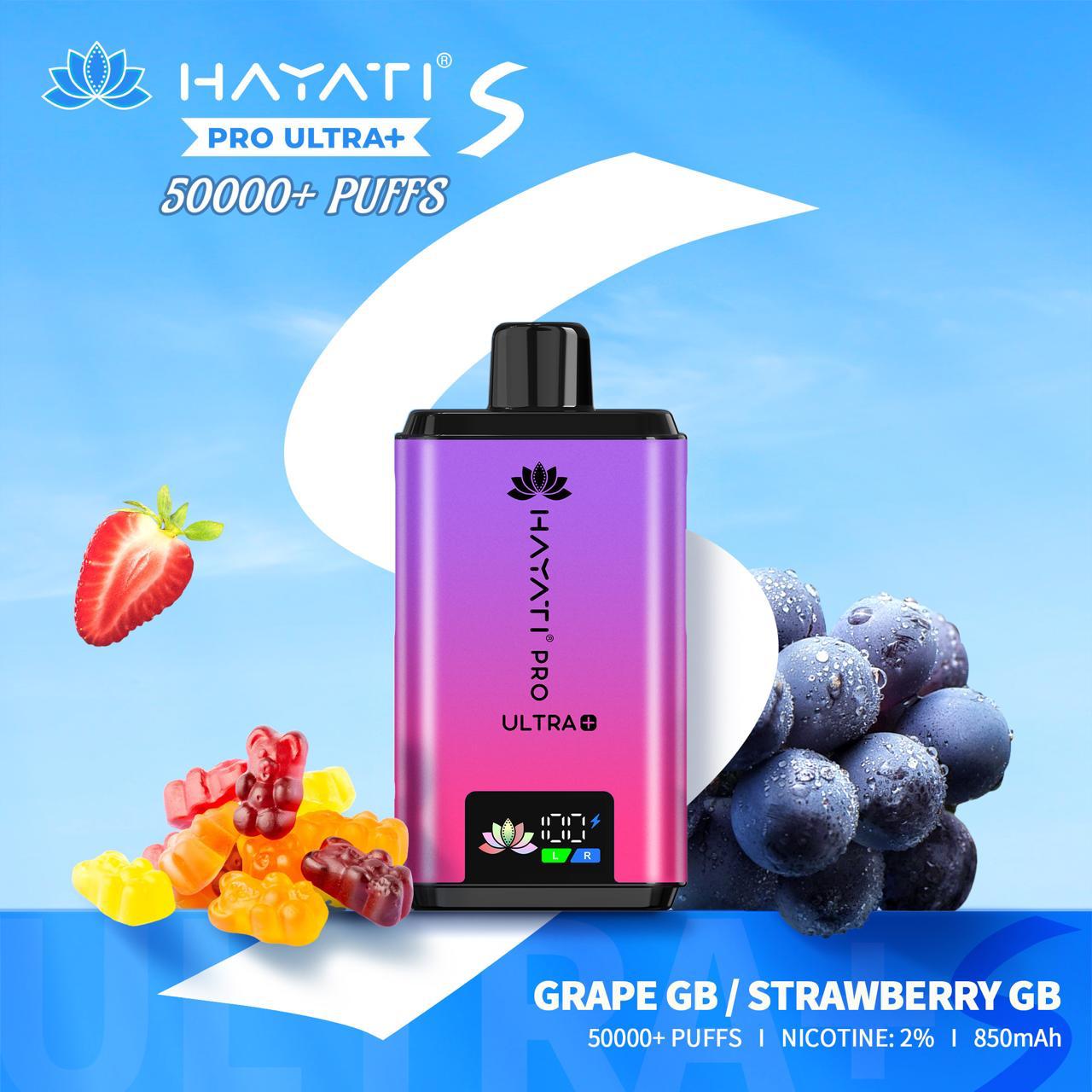 Hayati Pro Ultra+ 50000 Puffs Disposable Vape 50mg in Dubai UAE flavor image